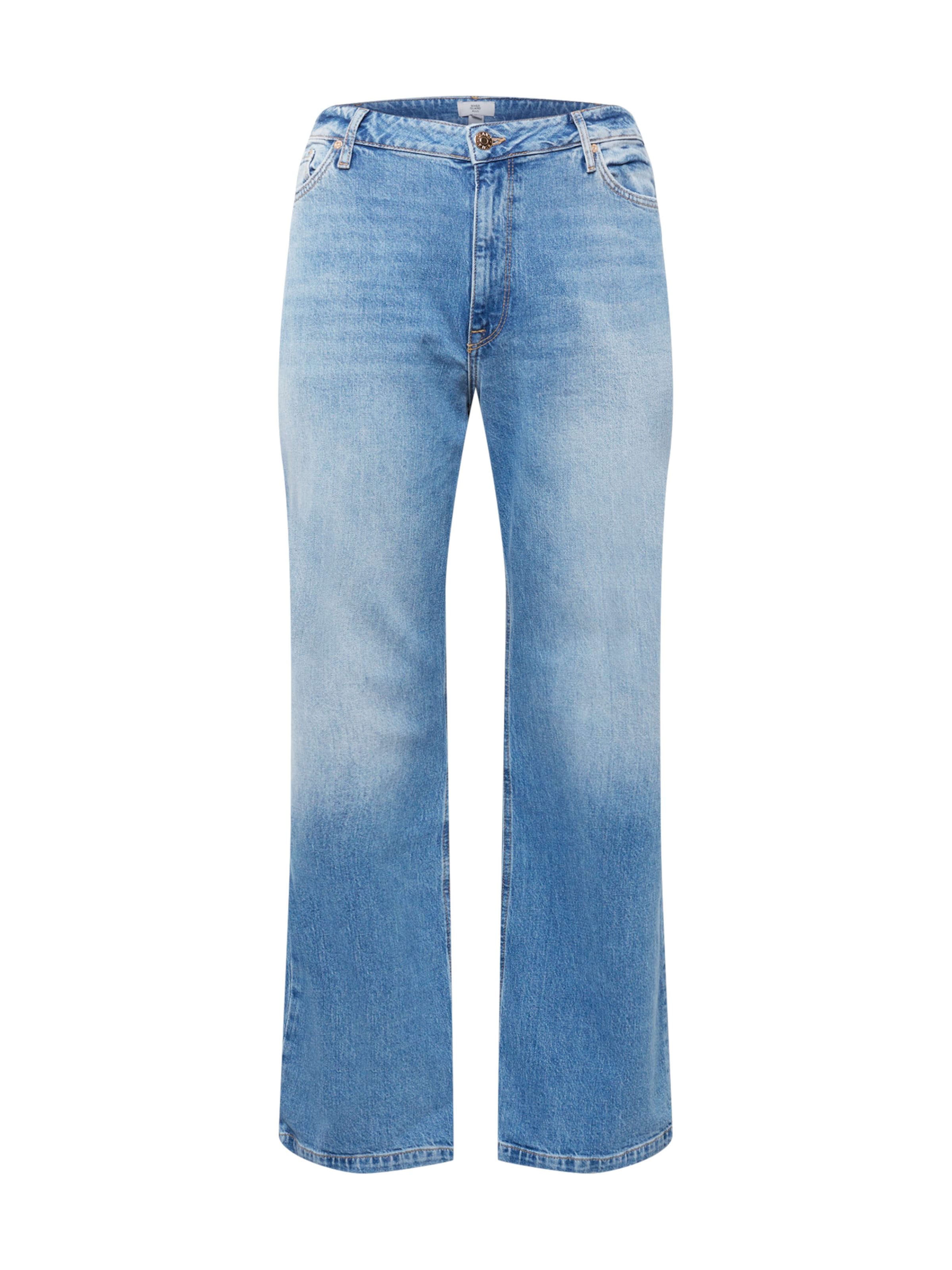 Wide Leg Jean 'HUNNI' River Island Plus en bleu : devant
