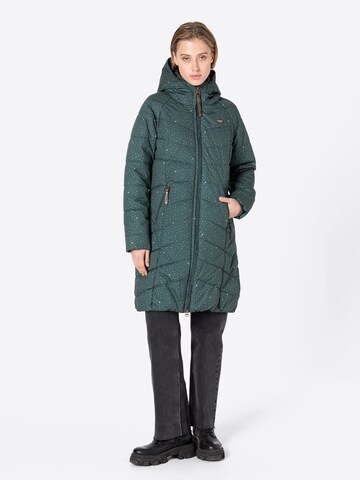 Manteau fonctionnel 'DIZZIE' Ragwear en vert : devant