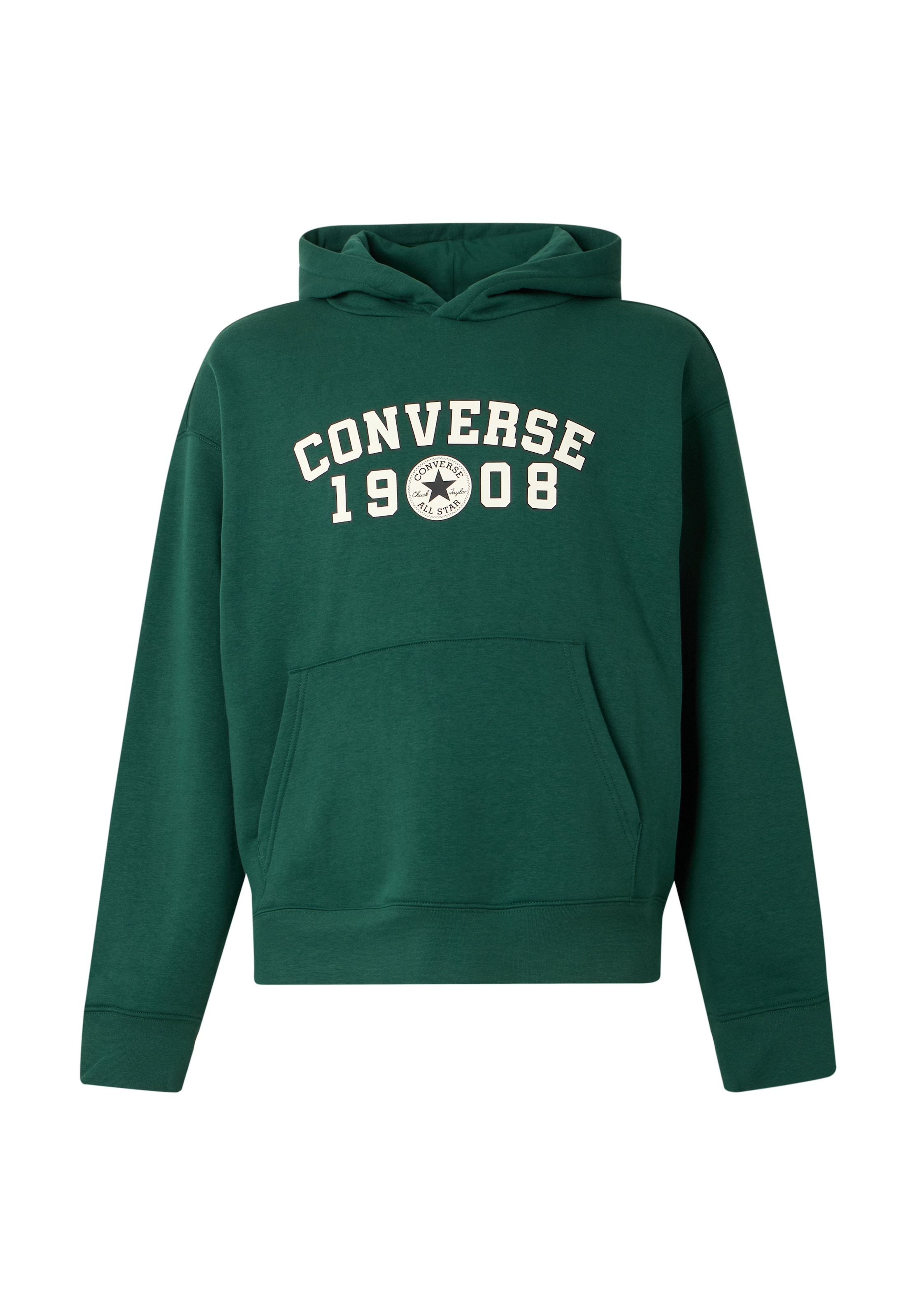 CONVERSE Mikina '1908' - Zelená: predná strana