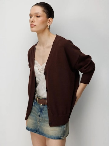 MixRay Strickjacke 'Strickjacken'‌‌‌ in Braun