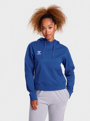 Hummel Athletic Sweatshirt 'GO 2.0' in Blue: front