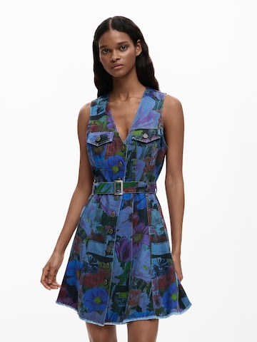 Desigual Kleit, värv sinine: eest vaates