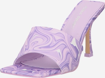 Public Desire Mule 'SWIRL' in Purple: front