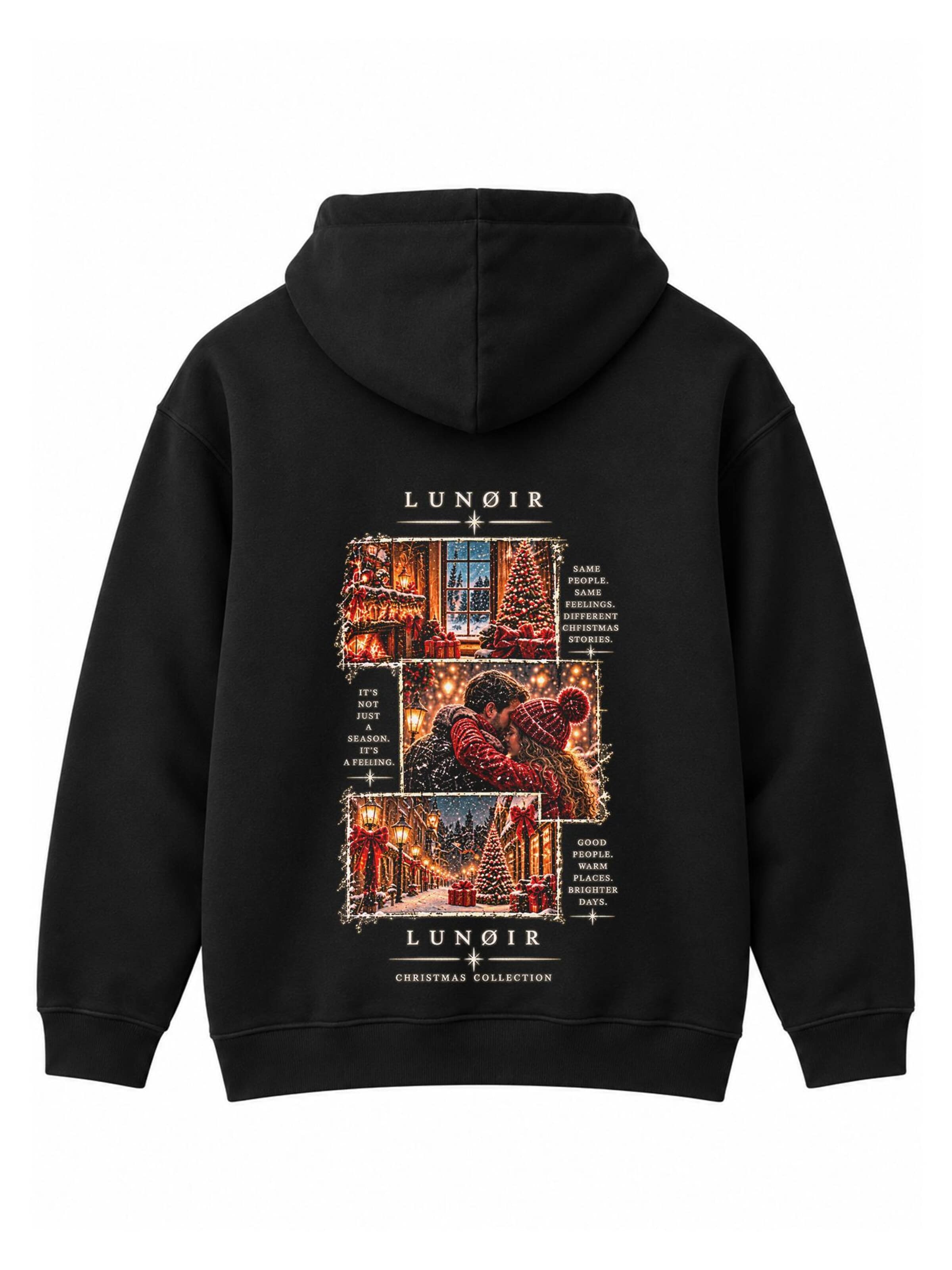 LUNØIR Studio Mikina 'My Favorite Gift' – černá: přední strana