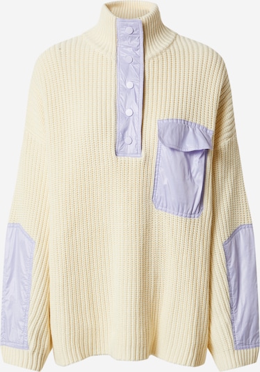 EDITED Sweater 'Bente' in Beige / Purple / White, Item view