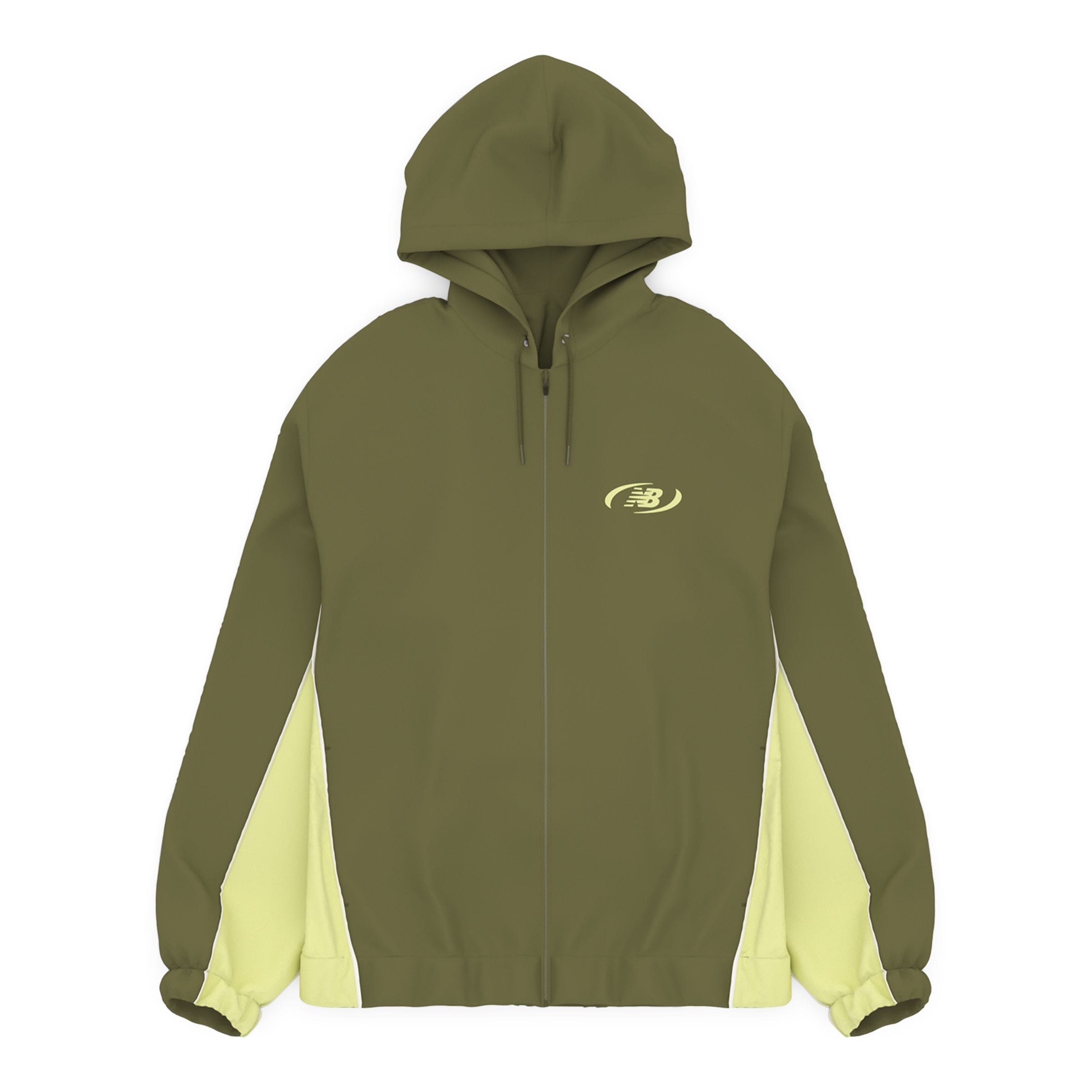 new balance Jacke 'Trackside' in Grün: Vorderseite