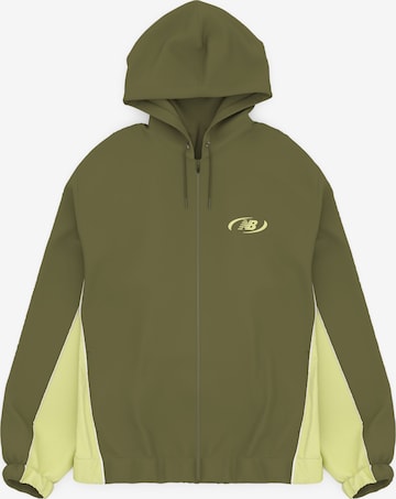 new balance Jacke 'Trackside' in Grün: Vorderseite