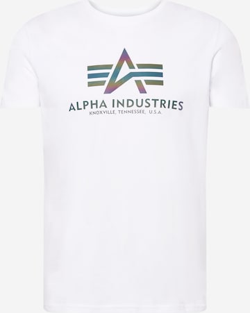 ALPHA INDUSTRIES T-Shirt in Weiß: predná strana
