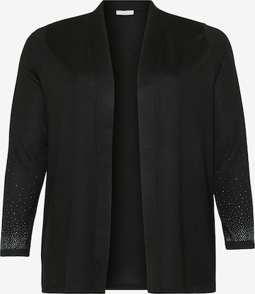 ONLY Carmakoma Neuletakki 'CARALBA' värissä musta: etupuoli