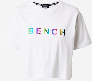 BENCH Μπλουζάκι 'ELISON' σε λευκό: μπροστά