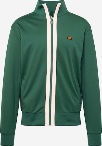 ELLESSE Zip-Up Hoodie 'Berlusoni' in Green: front