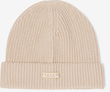 MUSTANG Beanie 'Flagstaff' in Beige: front