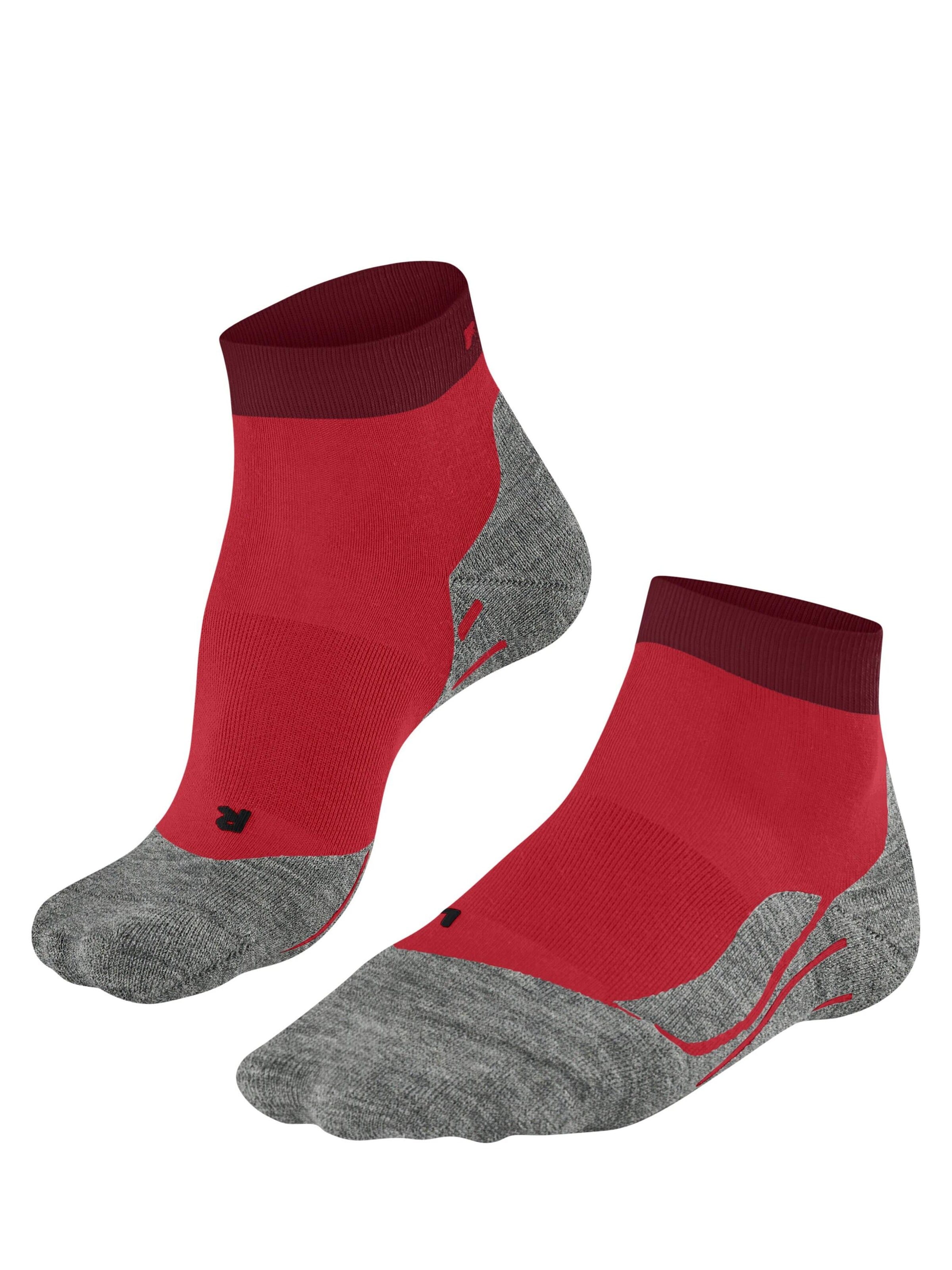 FALKE Athletic Socks 'RU4 Endurance Short' in Red: front