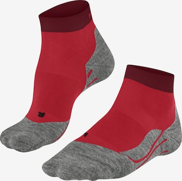 FALKE Athletic Socks 'RU4 Endurance Short' in Red: front