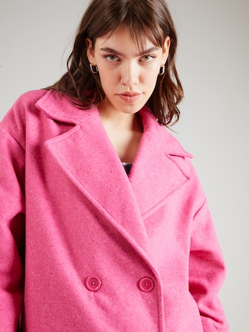 Trendyol Prechodný kabát - ružová