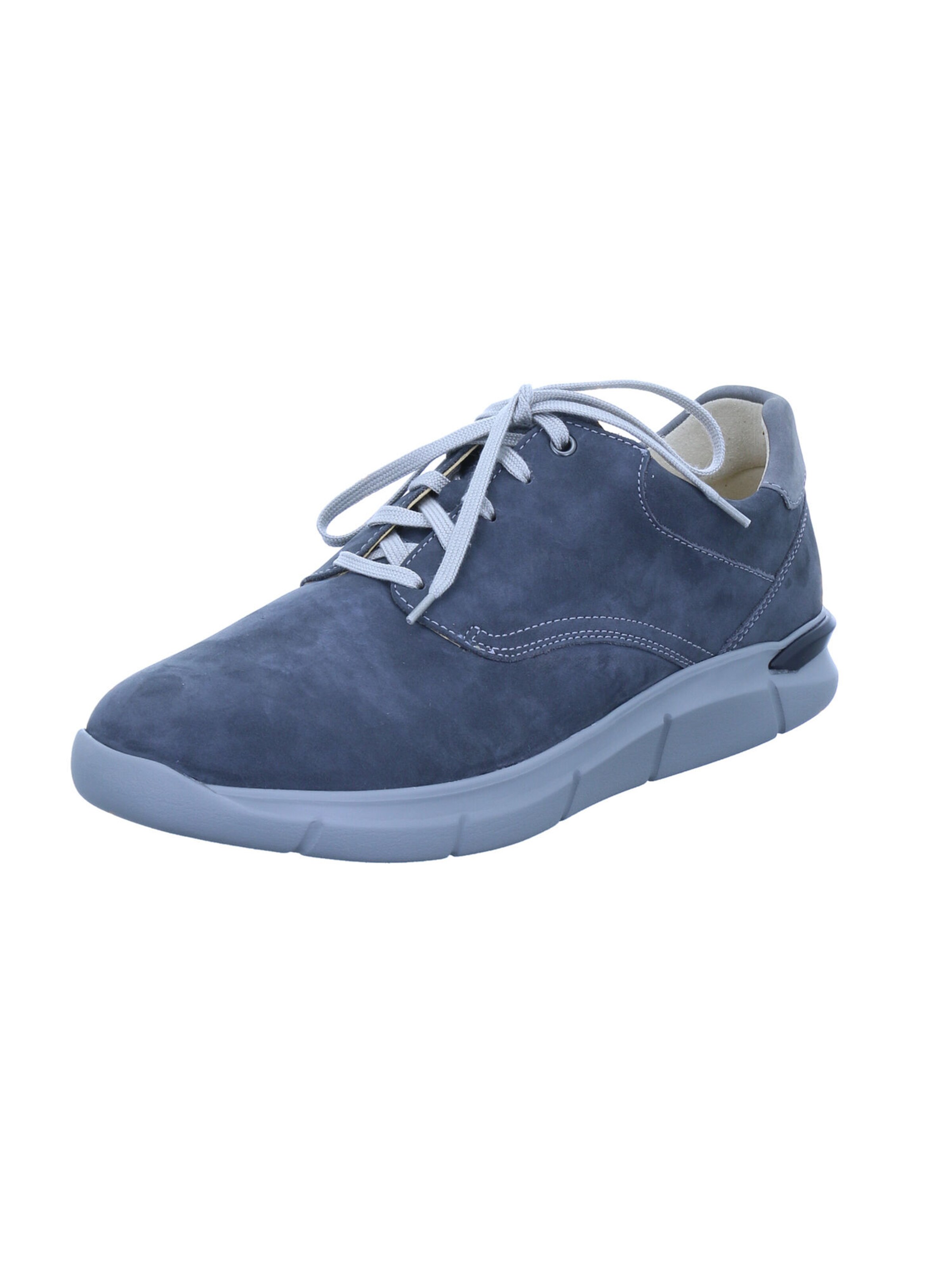 Ganter Lace-Up Shoes 'George' in Blue: front