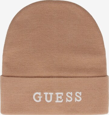 GUESS Beanie in Brown: front