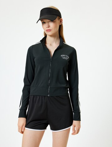 Koton Sweatjacke in Schwarz: Vorderseite