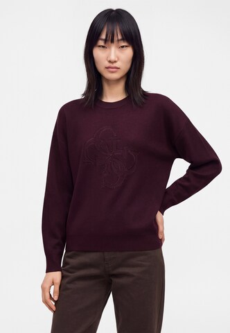 GUESS Pulover 'EVELYN' | rdeča barva
