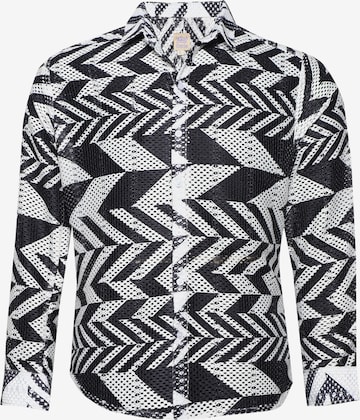 Campus SutraRegular Fit Košulja ' Xylia ' - crna boja: prednji dio