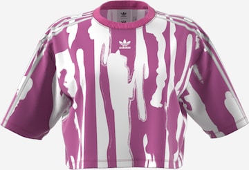 ADIDAS ORIGINALS Skjorte 'Thebe Magugu Allover Print ' i lilla: forside