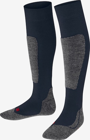 FALKE Socken 'Active Ski' in Blau: Vorderseite