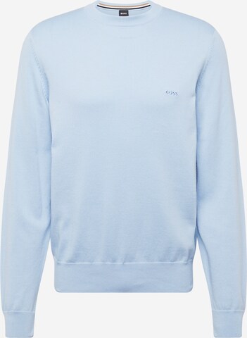 BOSS Sweater 'Pacas-L' in Blue: front