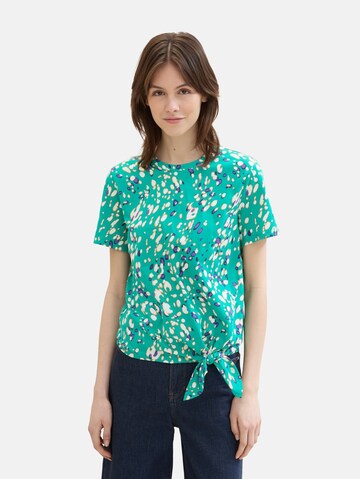 T-shirt TOM TAILOR DENIM en vert : devant