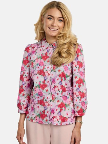 T-shirt ' FLORA ' Liberte Essentiel en rose : devant