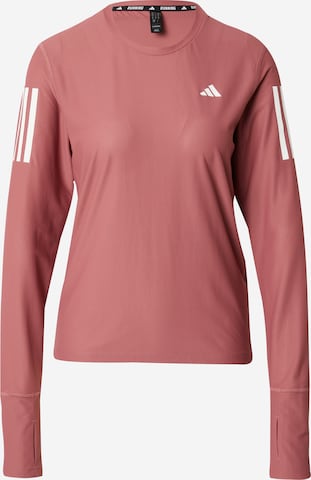 ADIDAS PERFORMANCE Функционална тениска 'Own The Run' в розово: отпред