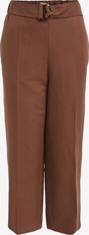 Loosefit Pantalon à plis SET en marron : devant