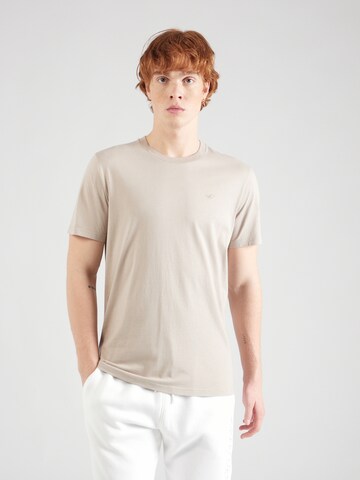 T-Shirt HOLLISTER en beige : devant