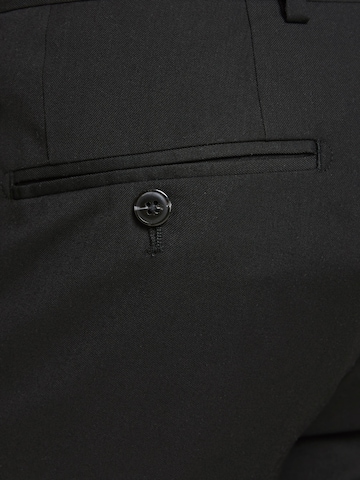 Coupe slim Pantalon à plis 'Franco' JACK & JONES en noir