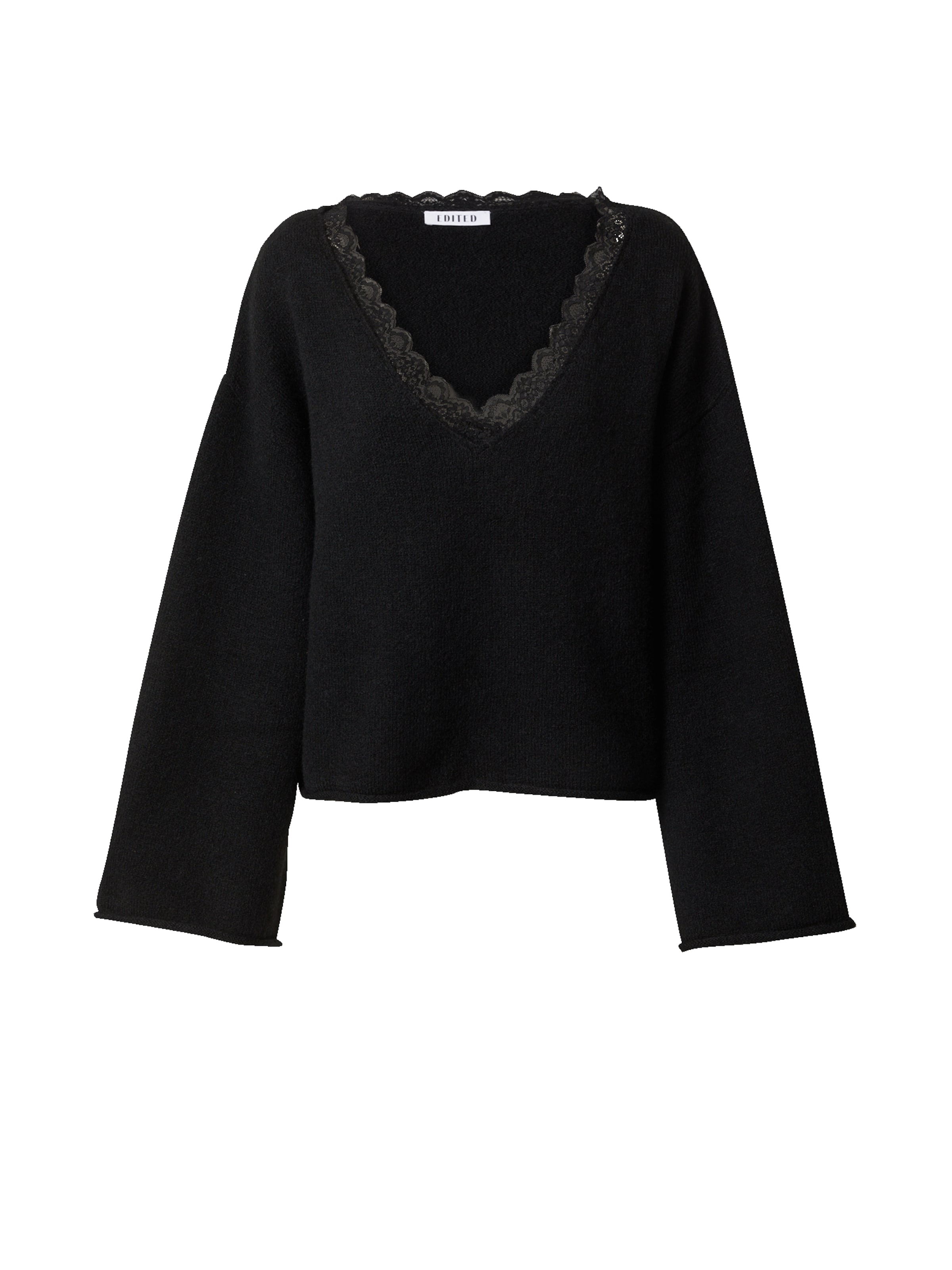 EDITED Πουλόβερ 'Amanda' σε μαύρο: μπροστά