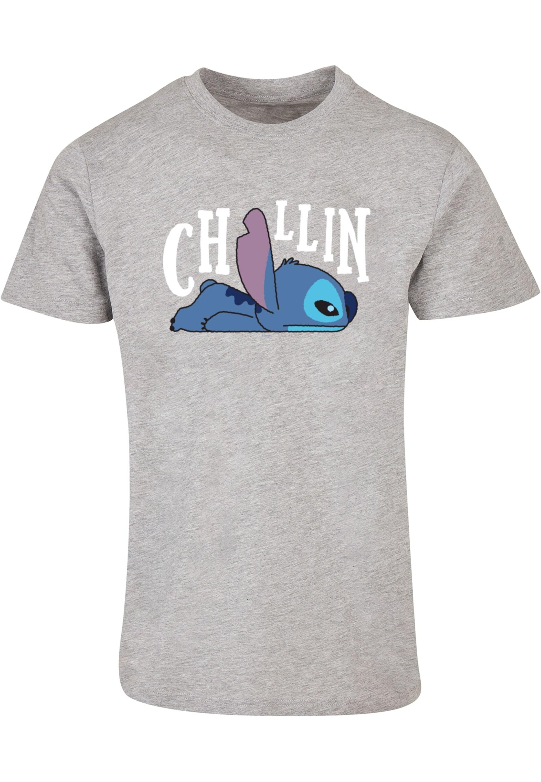 ABSOLUTE CULT Shirt 'Lilo And Stitch' in Grijs: voorkant