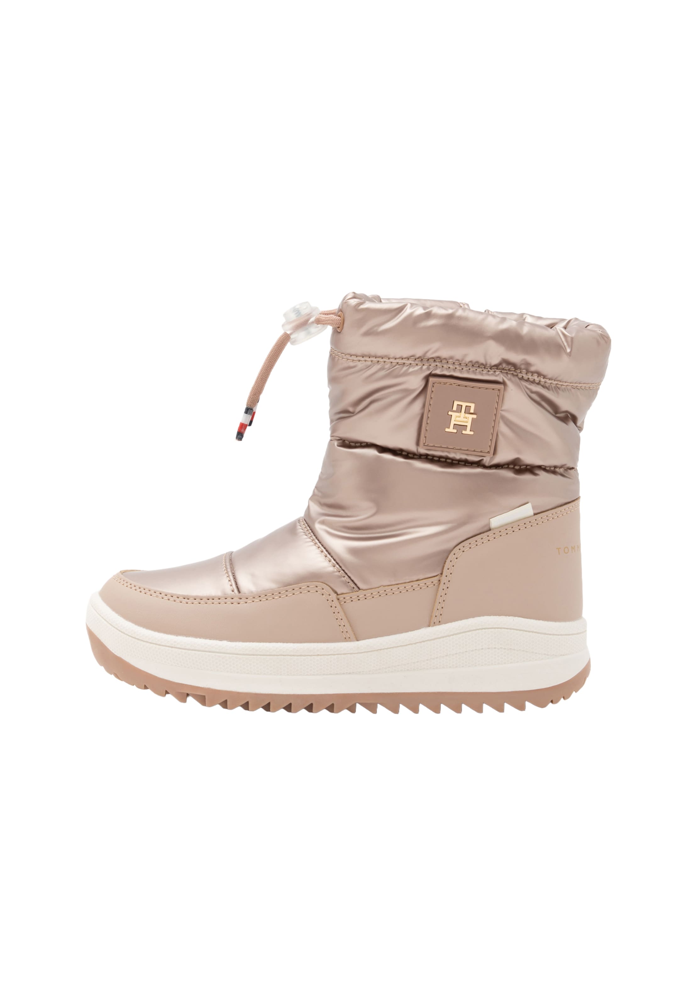 TOMMY HILFIGER - Bota de neve em bronze: frente