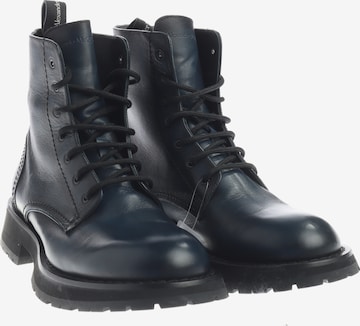 Alexander McQueen Stiefeletten 43 in Blau: Vorderseite