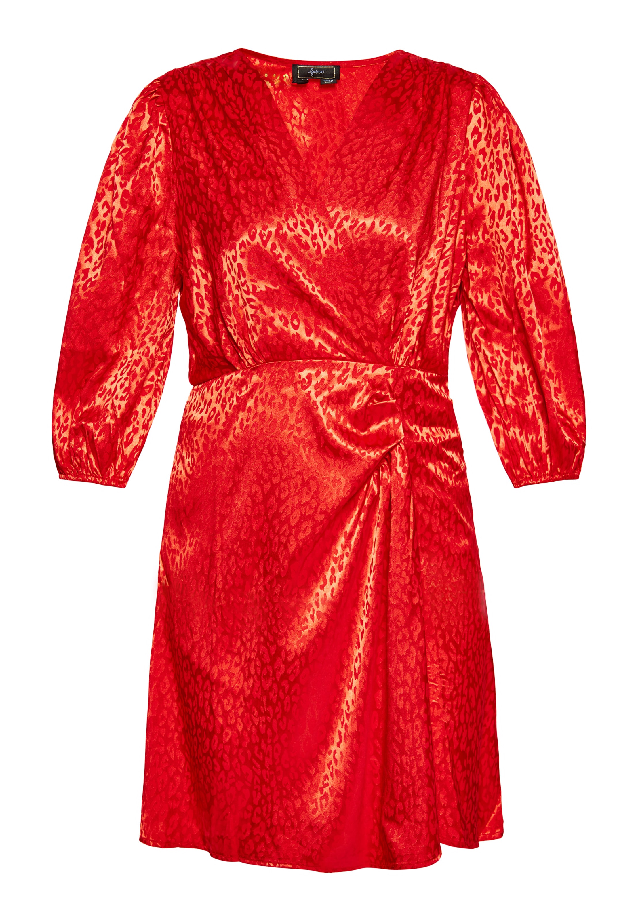 faina - Vestido de gala en rojo: frente