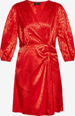 Robe de cocktail faina en rouge : devant