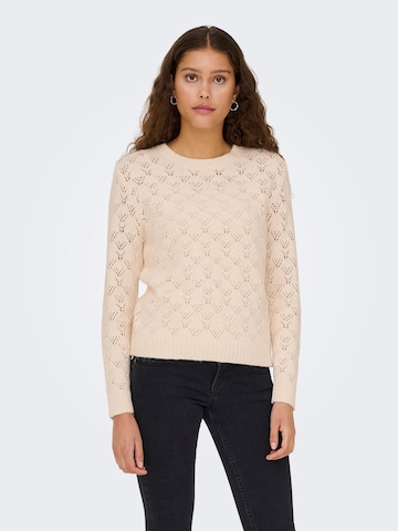 JDY Trui 'AMANDA' in Beige: voorkant