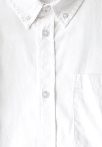 Street One MEN Regular Fit Slim Fit Popeline Hemd in Weiß