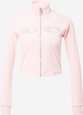 Veste de survêtement 'LELU' Juicy Couture en rose : devant