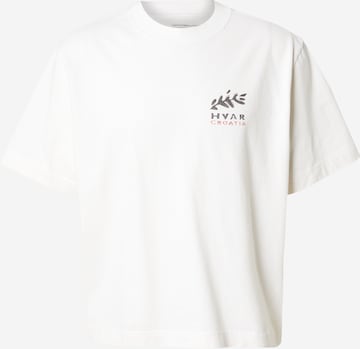 Abercrombie & Fitch Tričko 'NAIVE HAND' - Biela: predná strana