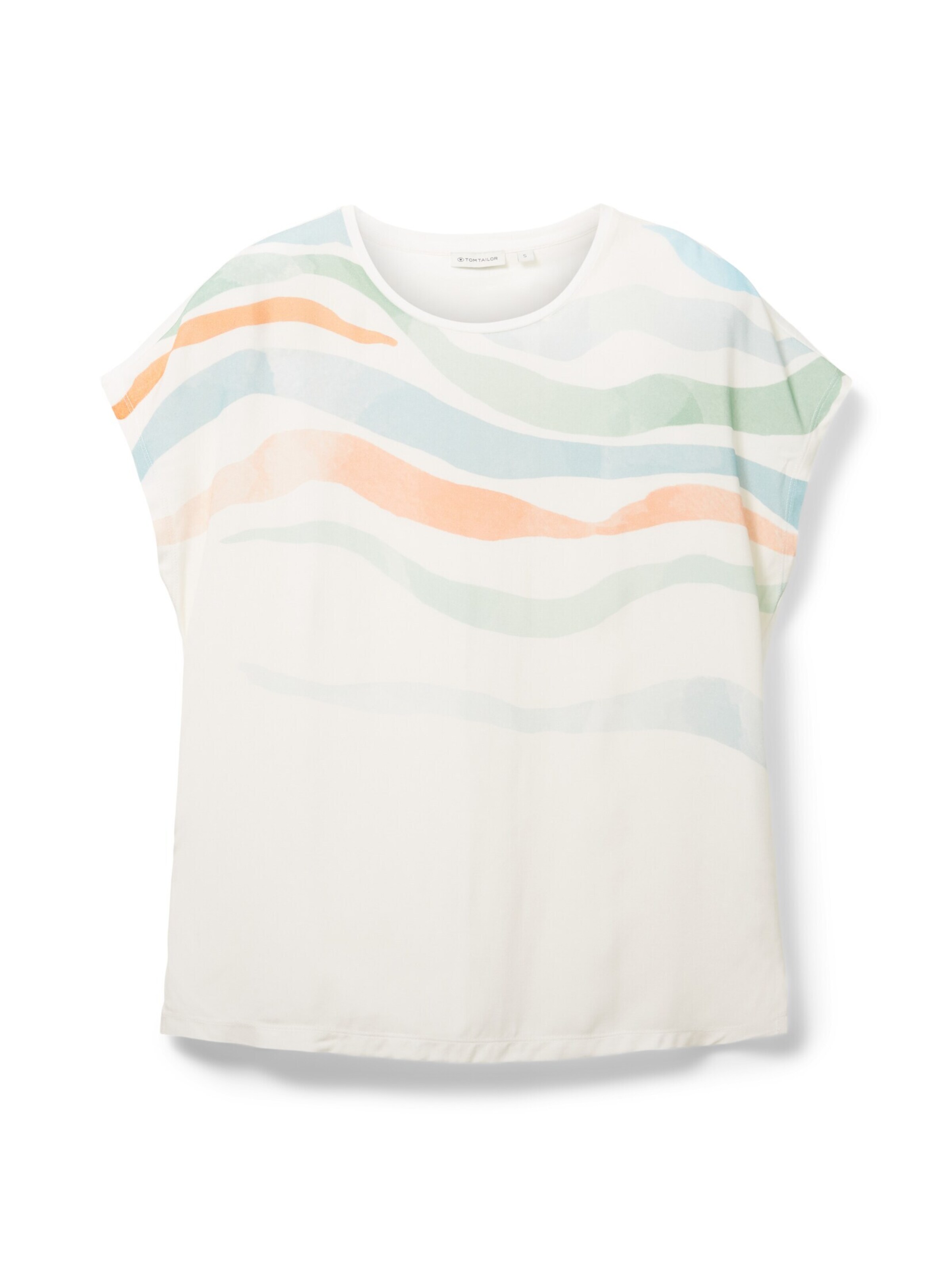 T-shirt TOM TAILOR en blanc : devant