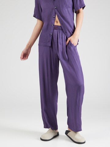 Calvin Klein Underwear Pizsama nadrágok 'Pure Sheen' - lila: elől