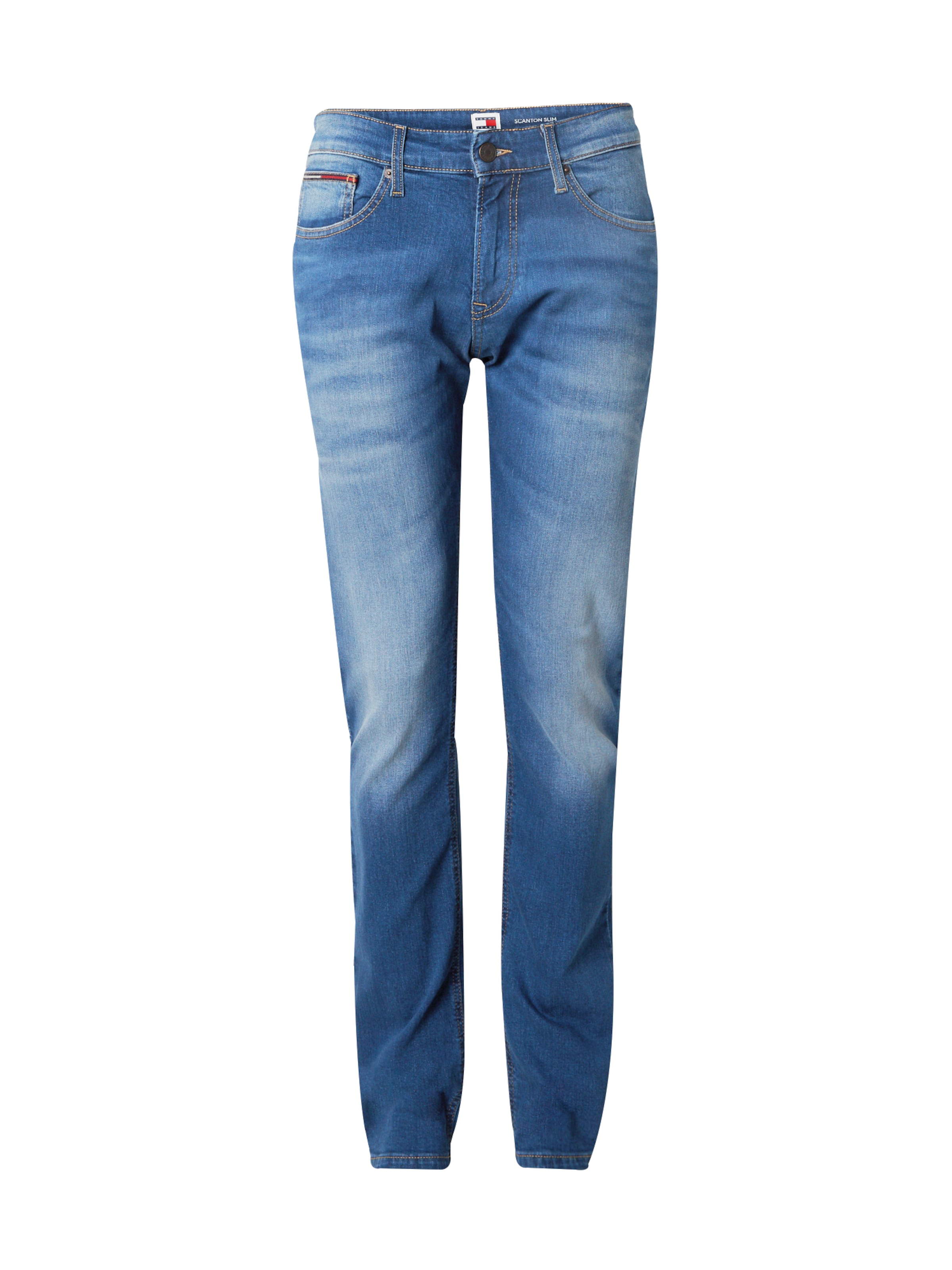 Tommy Jeans Slimfit Jeans 'Scanton' in Blauw: voorkant