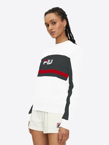 FILA Sportief sweatshirt 'LISHUI' in Wit: voorkant