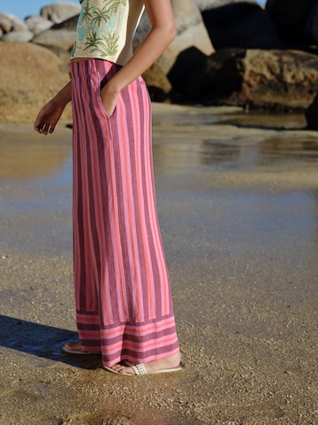 Next Wide Leg Hose in Pink