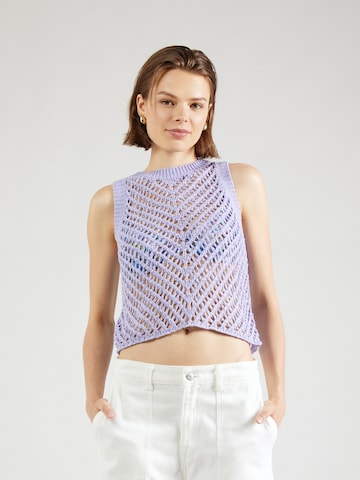 Noisy may Knitted Top 'NMSALLY' in Purple: front