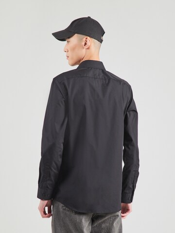 JACK & JONES Regular fit Button Up Shirt 'JWHPARKER' in Black: back